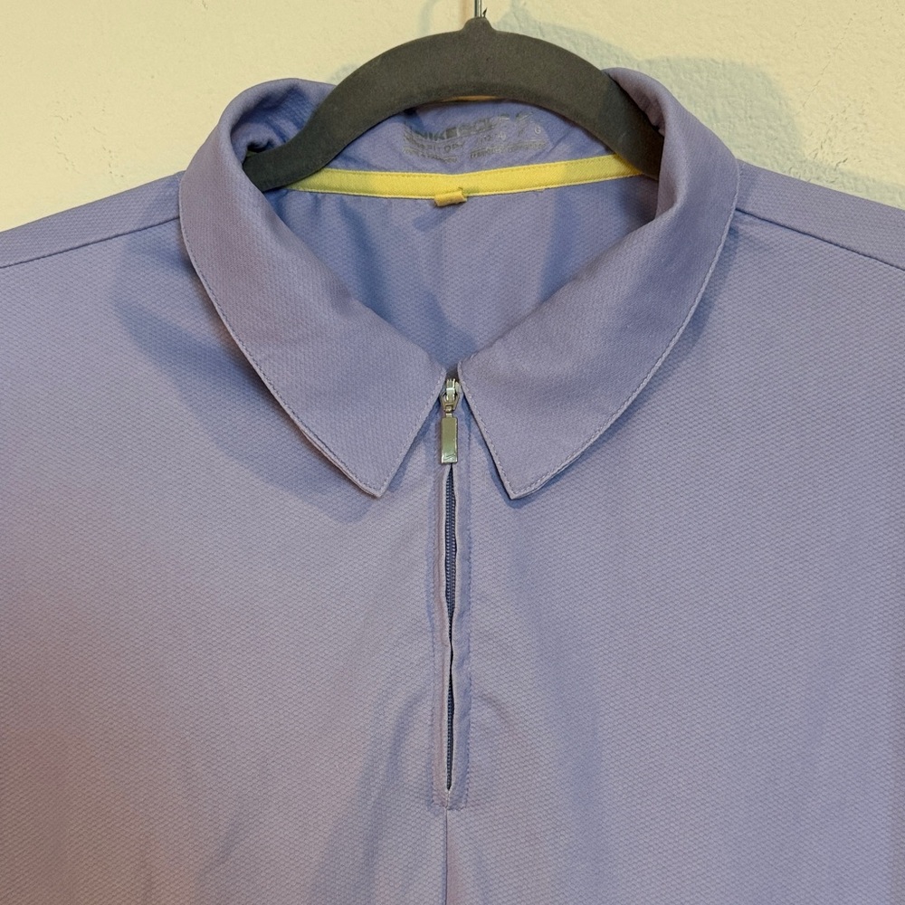 Nike Women's Purple Dry Fit Golf Polo Shirt: L - Picture 4 of 16